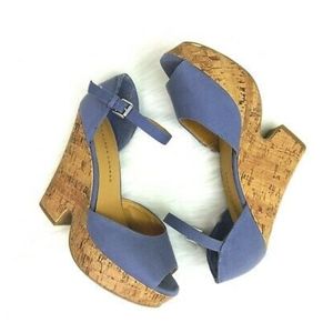 LC Lauren Conrad Madison wedge heels size 6